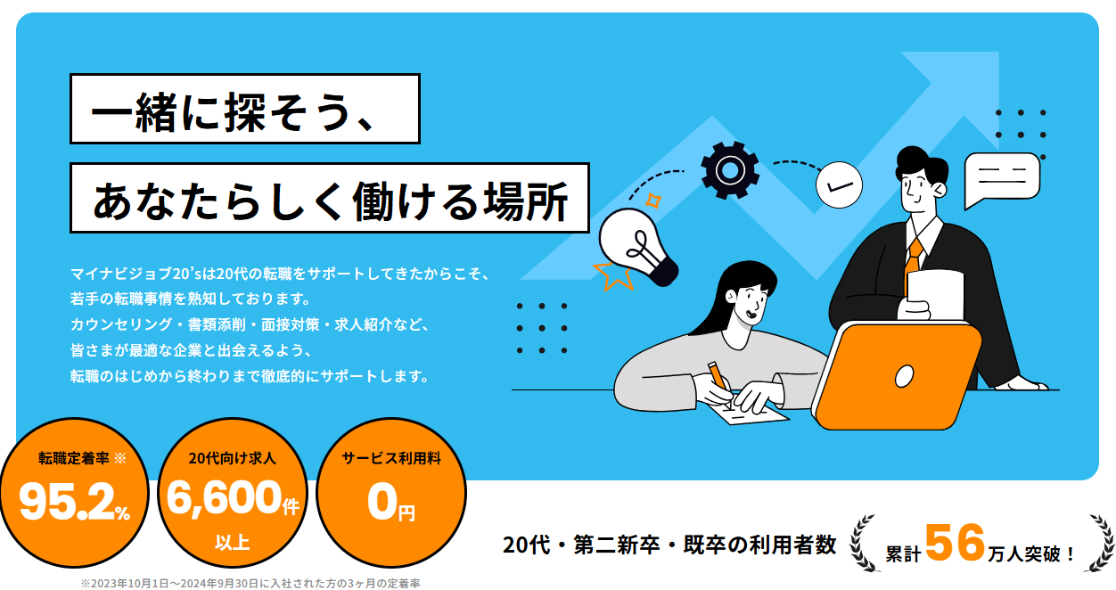マイナビジョブ20'sのキャプチャ画像